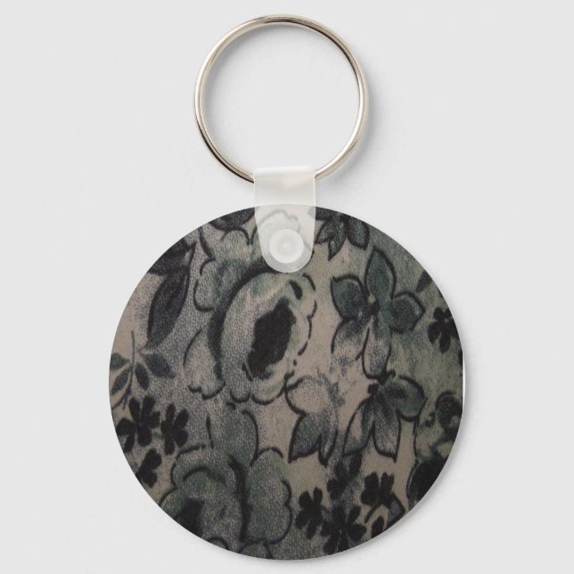 PORTE-CLÉS FLEURS VERTES (Recto)