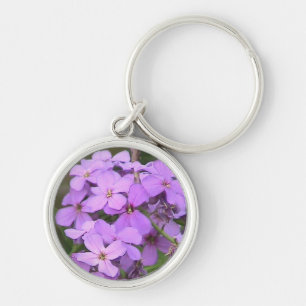Porte-clés Fleurs Violettes