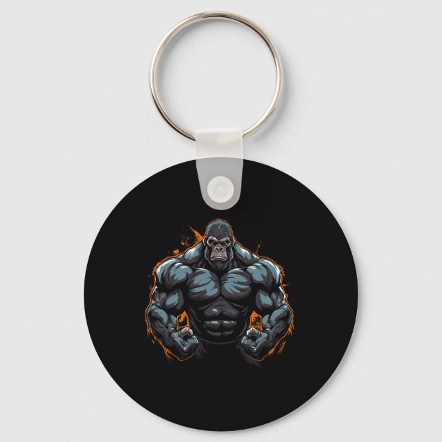 Porte-clés Flexion Gorille (Recto)