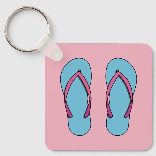 Porte-clés Flip Flops de plage (Recto)
