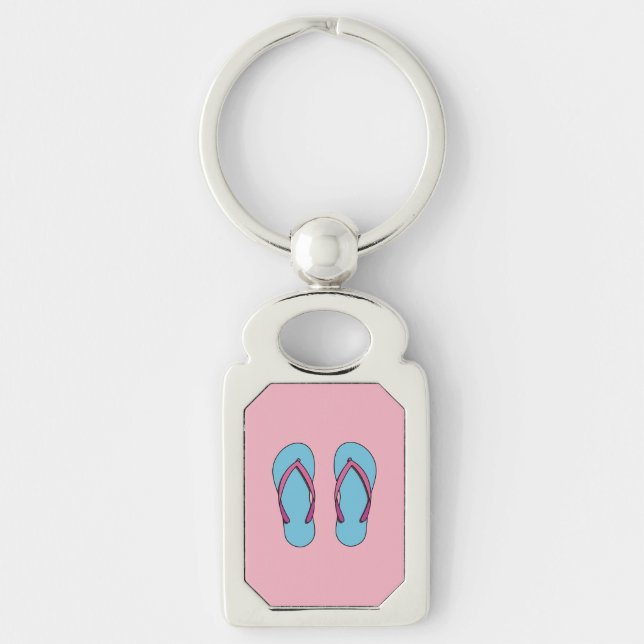 Porte-clés Flip Flops de plage (Devant)