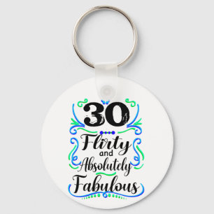 Porte-clés Flirty Absolument Fabuleux, Anniversaire Personnal