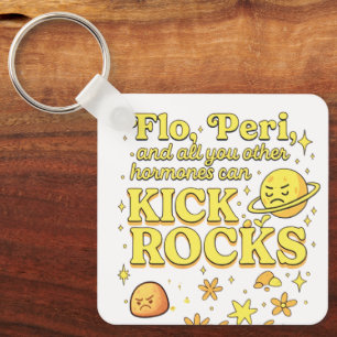 Porte-clés Flo & Peri Peuvent Botter des Cailloux