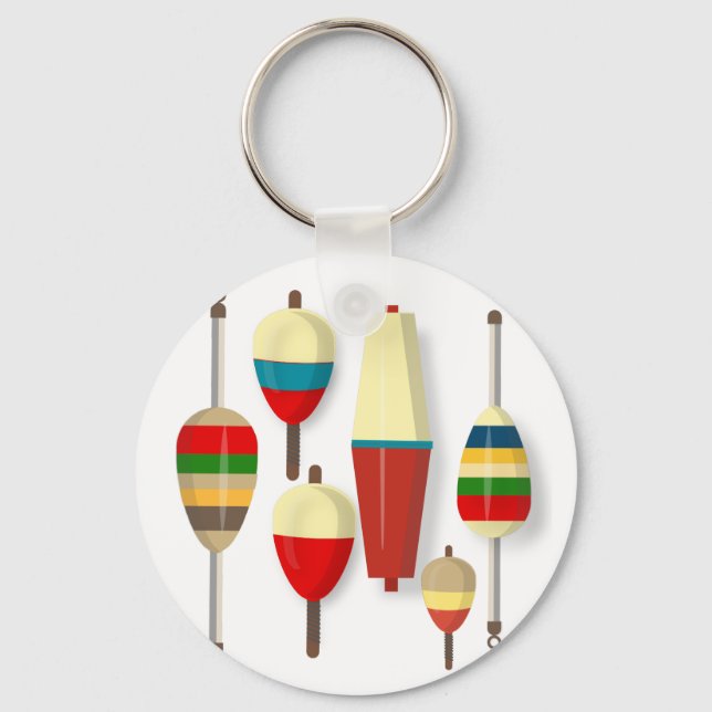 Porte-clés Flocons de pêche / Bobbers (Recto)