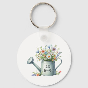 Porte-clés floral de printemps