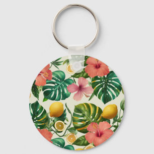 Porte-clés floral fruit tropical