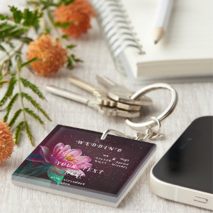 Porte-clés Floral Lotus Mariage Suite   Starry Night Romance