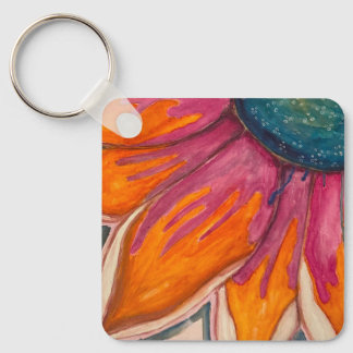 Porte-clés floral lumineux et amusant