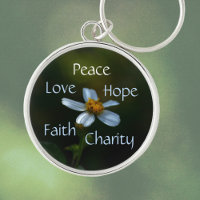 Floral Peace Love Hope Faith Charity Daisy