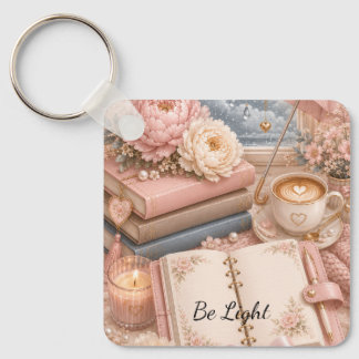 Porte-clés floral pour une journée pluvieuse cosy