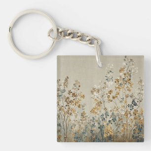Porte-clés floral prairie ambre