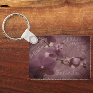 Porte-clés floral vintage