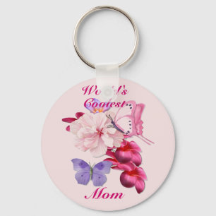Porte-clés Flore exotique pour maman