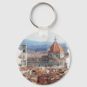 Porte-clés Florence Italie Aquarelle Art