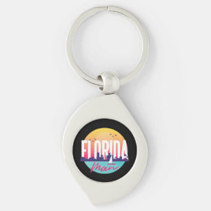 Porte-clés Florida Homme lettre Vintage