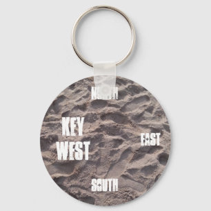 Porte-clés Florida Keys Key West Compass Sand Beach Porte - c