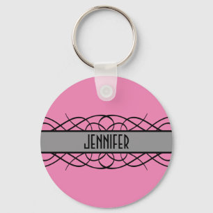 Porte-clés Flourish Gray Deco