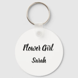 Porte-clés Flower girl Cadeau Personnalisé Nom Cadeaux Mariag