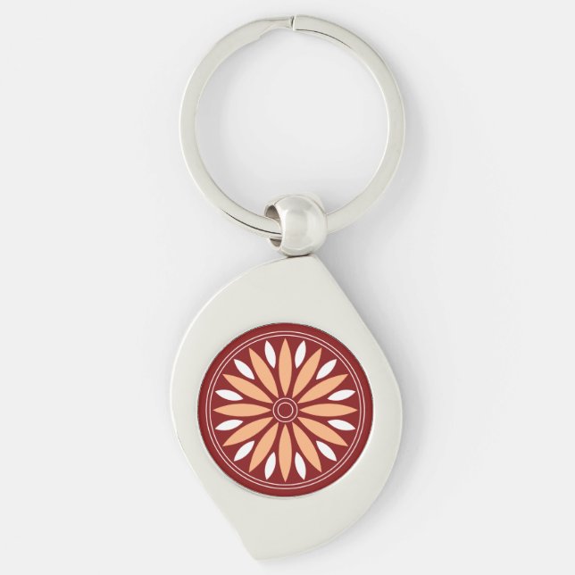 PORTE-CLÉS FLOWER MODERN GIFT FROM MOM DAD SISTER SON BOSS (Devant)