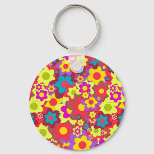 Porte-clés Flower Power 60s hippy