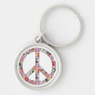 Porte-clés Flower Power Paix I