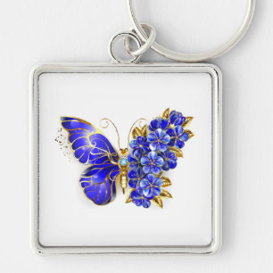 Porte-clés Flower Sapphire Butterfly