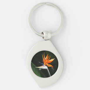 Porte-clés Flower tropical orange paradise