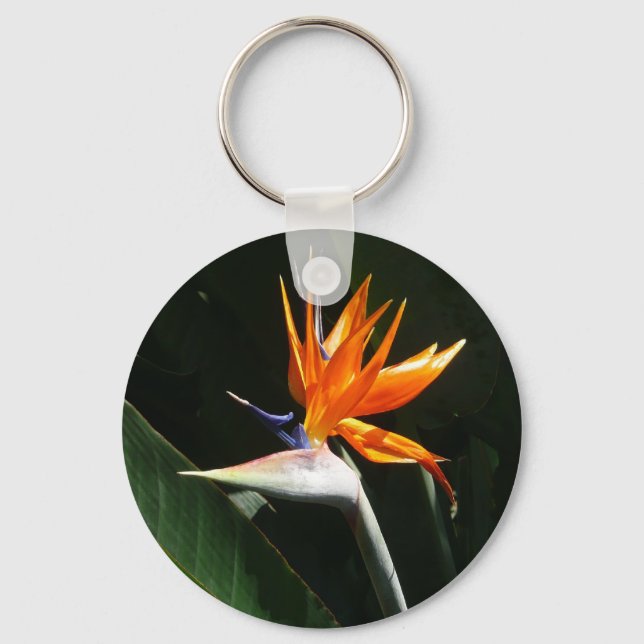 Porte-clés Flower tropical orange paradise (Recto)