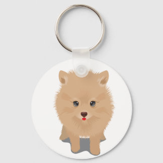 Porte-clés Fluffy Pomeranian