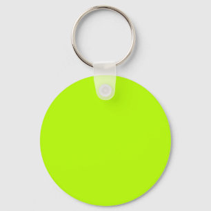 Porte-clés Fluorescent Lime Green Neon Yellow Personalized