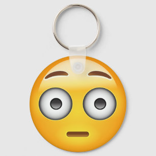 Porte-clés Flushed Face Emoji