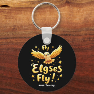 Porte-clés Fly Elgses Fly Art Aigle Inspirationnel