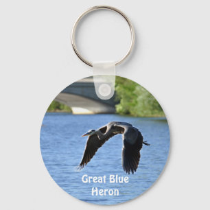 Porte-clés Flying Great Blue Heron Key-chains