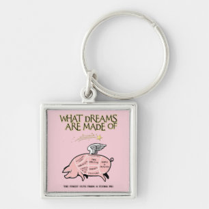 Porte-clés Flying Pig CUts-Quels Rêves Sont Faits De