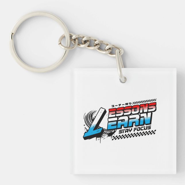 PORTE-CLÉS  FOCUS LESSONS LEARN ACRYLIC KEYCHAIN  (Devant)
