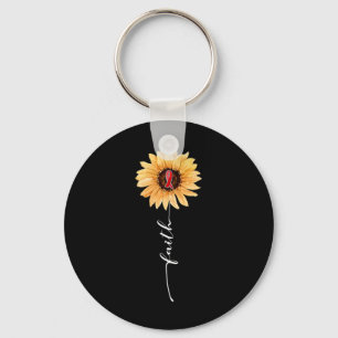 Porte-clés Foi Tournesol Bourgogne Ruban Cerveau Aneurysme Aw