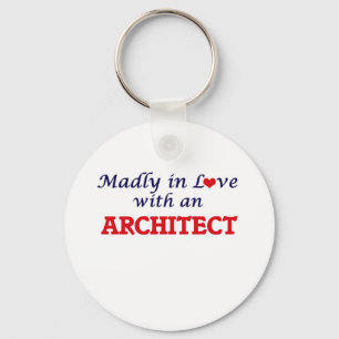 Porte-clés Follement dans l'amour avec un architecte