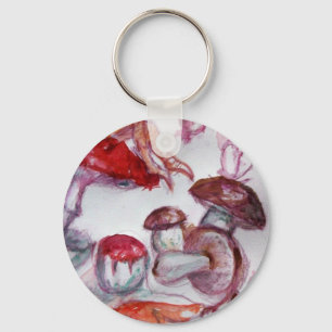 Porte-clés FOLLET MAGIQUE DE CHAMPIGNONS Détails Rouge Blanc