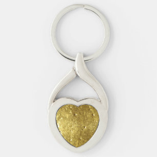 Porte-clés Fond de métal doré