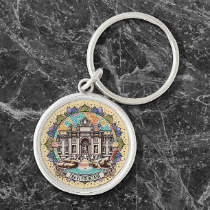 Porte-clés Fontaine de Whispertain Roma Premium Round