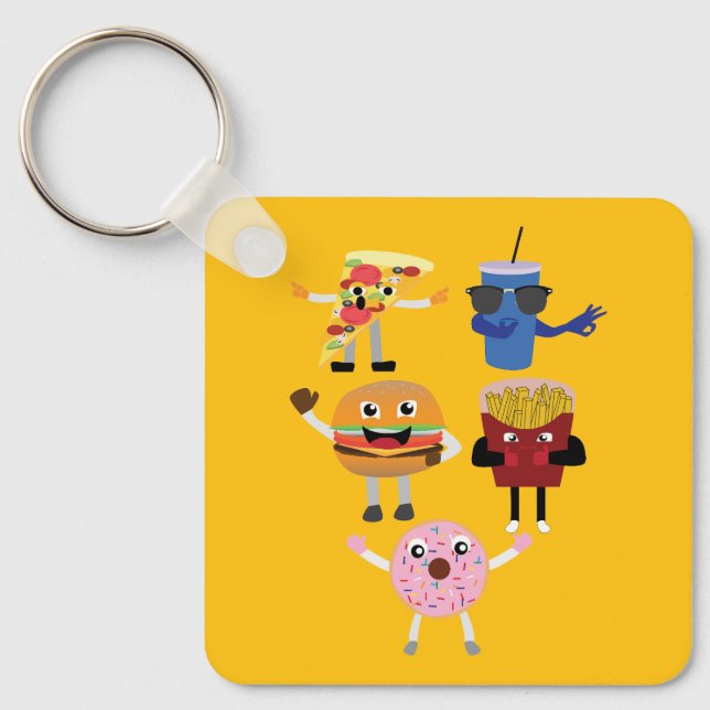 Porte-clés Food Characters (Recto)