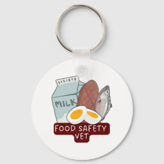 Porte-clés Food Safety Vet–Veterinary Food Inspection Design