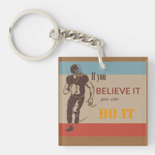 Porte-clés football américain