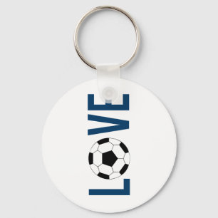 Porte-clés Football (bleu)