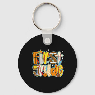 Porte-clés Football de baseball de 1ère année S