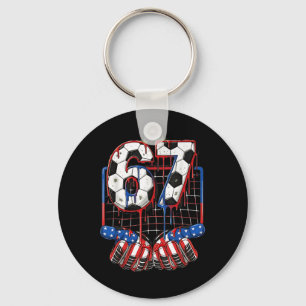Porte-clés Football Ll 67 Drip Six Seven Génération Alpha Mèm