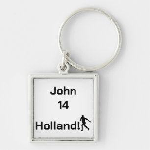 Porte-clés Football néerlandais, personnalisable