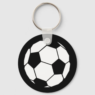 Porte-clés Football noir et blanc