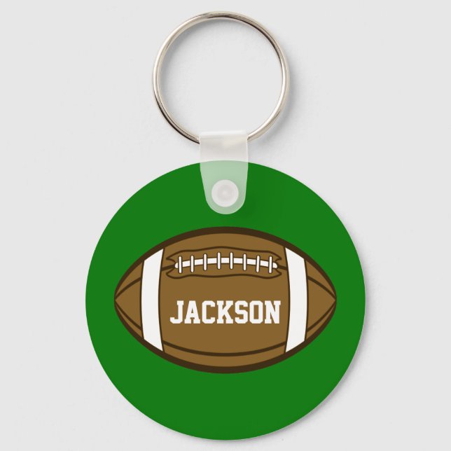 Porte-clés Football personnalisé pour les garçons qui aiment  (Recto)