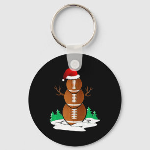 Porte-clés Football Snowman Balls Noël Pyjama cadeaux Hommes